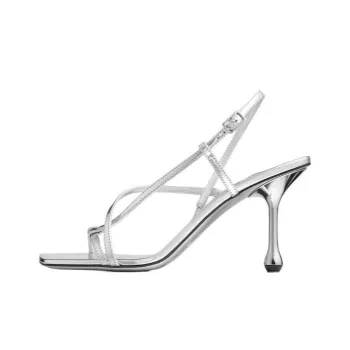 Jimmy Choo Etana 95 Metallic Sandals