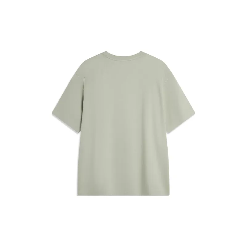 LiNing Sports Life Collection T Shirt Unisex Withered Grass Gray-1