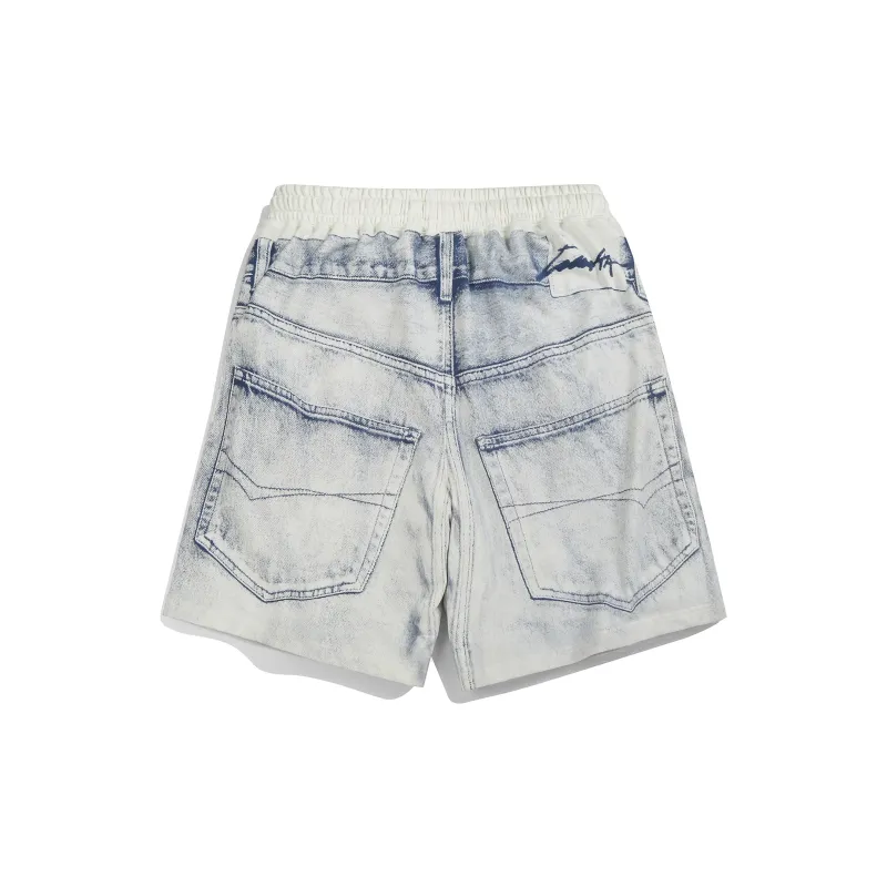 Guuka Casual Shorts Men's Denim Blue-1