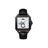 Black Case White Dial Black Strap