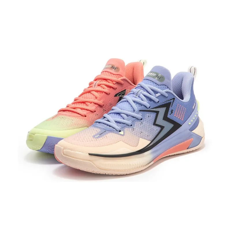 361° BIG3 5.0 Quick Reverse Cushioning Anti Slip Wear Resistant Breathability Low Top Basketball Shoes Unisex Iris-2