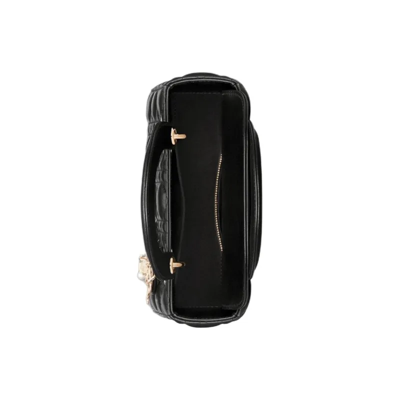 DIOR Lady Dior Wicker Lambskin Shoulder Bag Crossbody Bag Handbag Small Size Women's Black-3