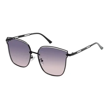 CAMELCROWN Stainless Steel Square Sunglasses Unisex