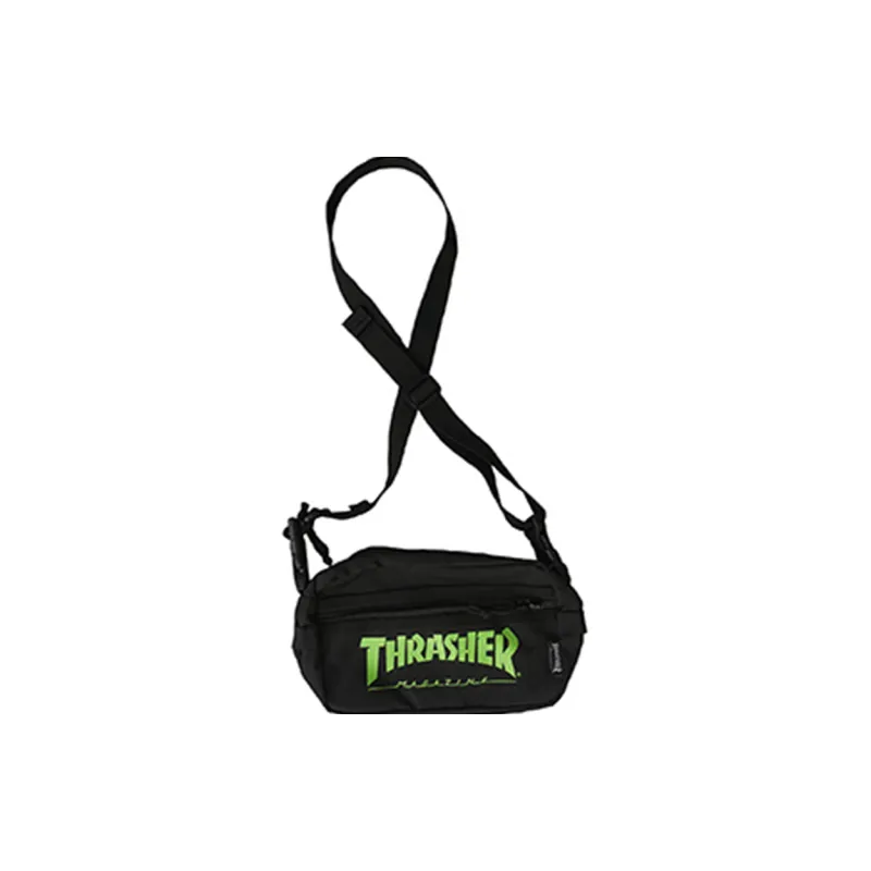 Thrasher Polyester Fanny Pack Regular Unisex Black & Green-0