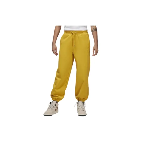 Jordan Flight Knitted Sweatpants Women's Yellow Ochre