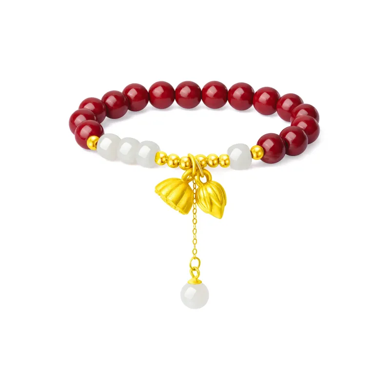 MOLADY Reconstructed Cinnabar Bracelets Women's-7