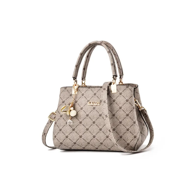 Weymond PU Crossbody Handbags Medium Size Women's White/Coffee/Red-6