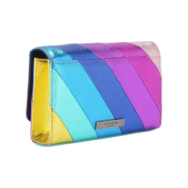 Kurt Geiger London Eggstone Grain Leather Crossbody Bag Shoulder Bag Mini Women's Rainbow-2