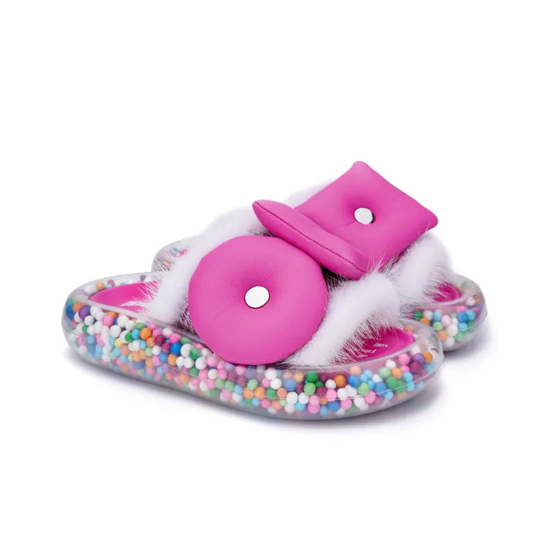 VINYVIOLA Slide Slippers Women's-8