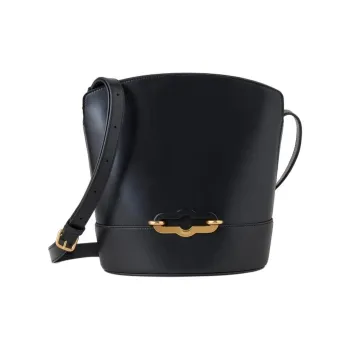 Mulberry Calfskin Bucket Bag, Shoulder Bag, Crossbody Bag Women's Black