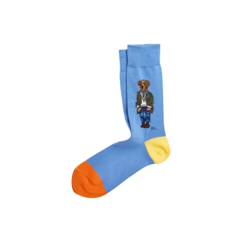 Polo Ralph Lauren SS24 Knee-High Socks Men's 1 Pack Port Island Blue