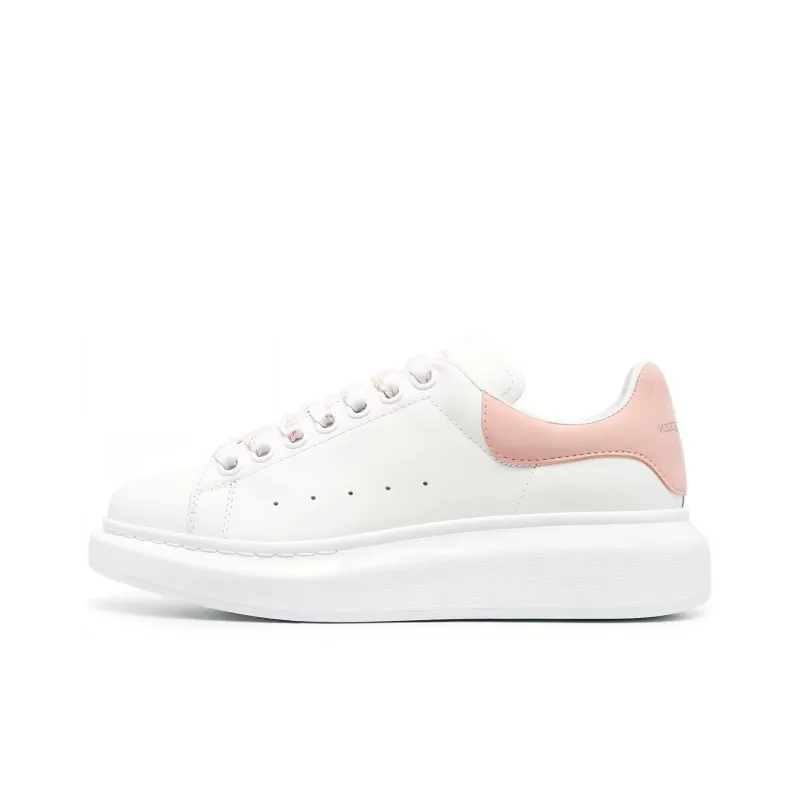 Alexander McQueen Oversized Low Top Sneakers 'White Pink' Women's-0