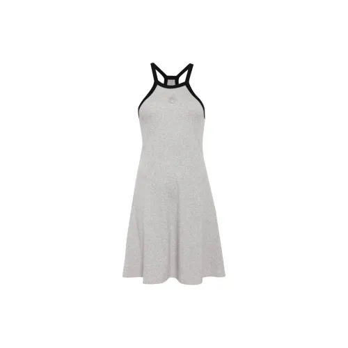 Marine Serre Slip Dresses Women's Light Gray