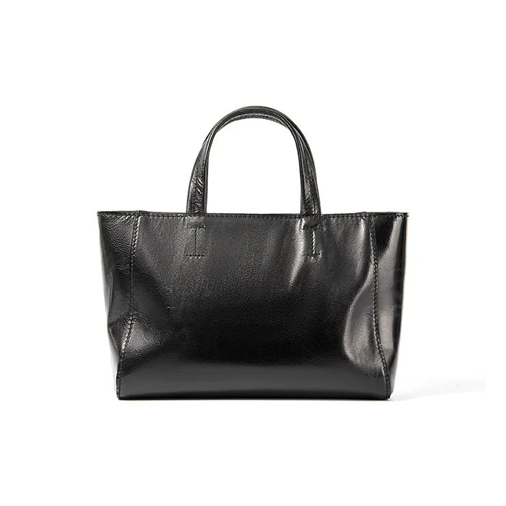 KAISER Cow Leather Handbag Medium Size Women's Sunset Yellow/Black/Brown-10