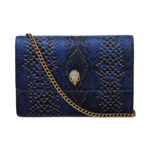 Kurt Geiger London Velvet Shoulder Bag Crossbody Bag Extra Mini Women's Marine Blue