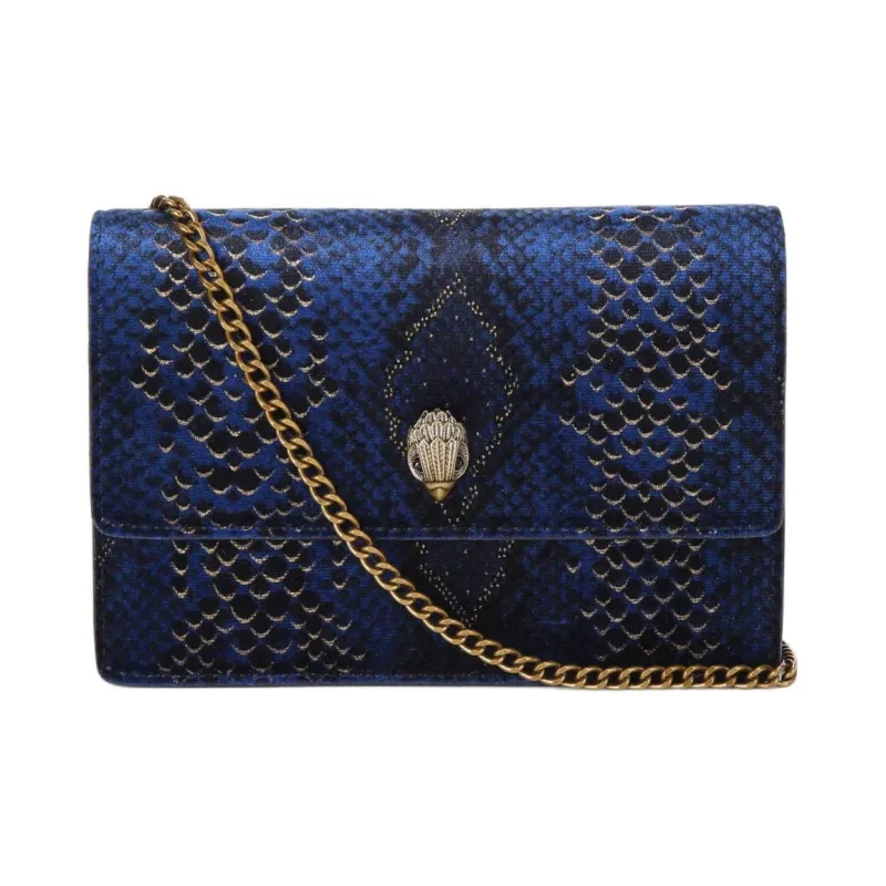 Kurt Geiger London Velvet Shoulder Bag Crossbody Bag Extra Mini Women's Marine Blue-0