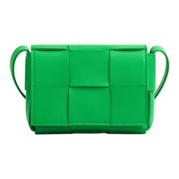 Bottega Veneta CASSETTE Sheepskin Tofu Bag Crossbody Bag Shoulder Bag Mini Women's Parrot Green