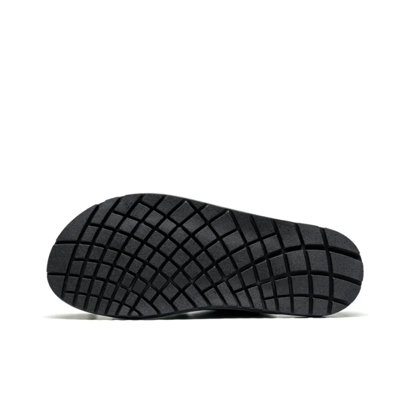 LEAVELAND Slide Slippers Men Dark Gray/Brown-4