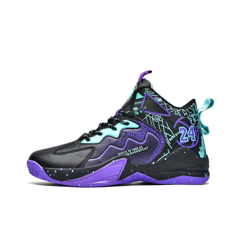 MUSNODO Cushioning, Slip Resistant, Abrasion Resistant, Coverage, Rebound Mid Top Basketball Shoes Unisex-9