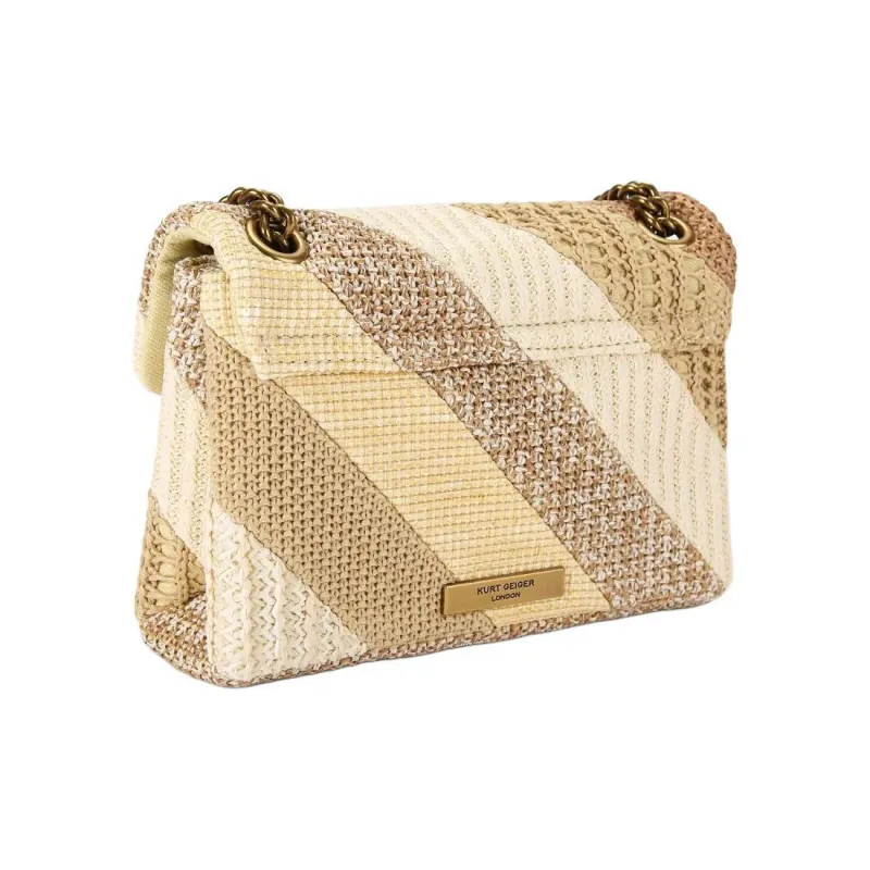 Kurt Geiger London Textile Material Shoulder Bag Crossbody Bag Mini Women's Tan-2