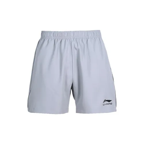 LINING Table Tennis Series Sports Shorts Men Stone Gray