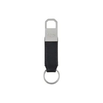 Mulberry Eggstone Grain Leather Key Ring Pouch Merch Women's Black