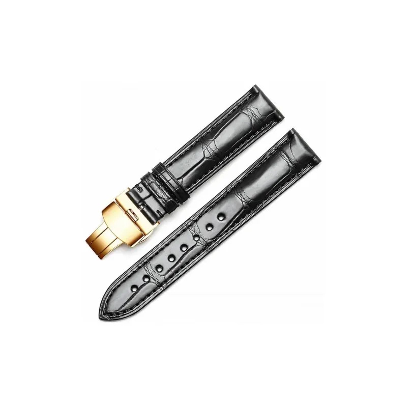 Gangjue Omega Compatibility Watch Band Genuine Leather Material-10