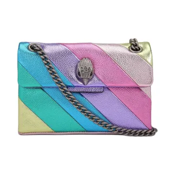 Kurt Geiger London Pebbled Cow Leather Shoulder Bag Crossbody Bag Mini Women's Multicolor