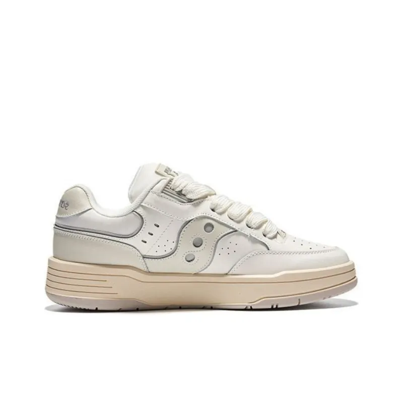 Saucony CHILLTIME Low Top Casual Shoes Unisex White Gray-1