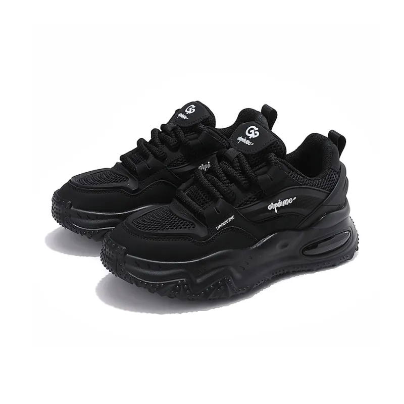 Lingwuzhe Cushioning, Slip Resistant, Abrasion Resistant, Height Increasing, Rebound Mid Top Casual Shoes Unisex-6