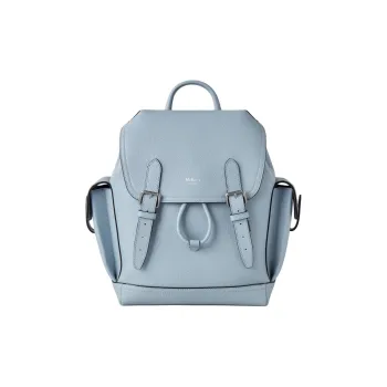 Mulberry Grained Leather Backpack Mini Women's Poplin Blue