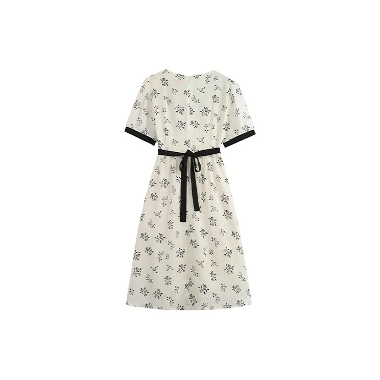 ETSE Short Sleeved Dresses Women's White-1