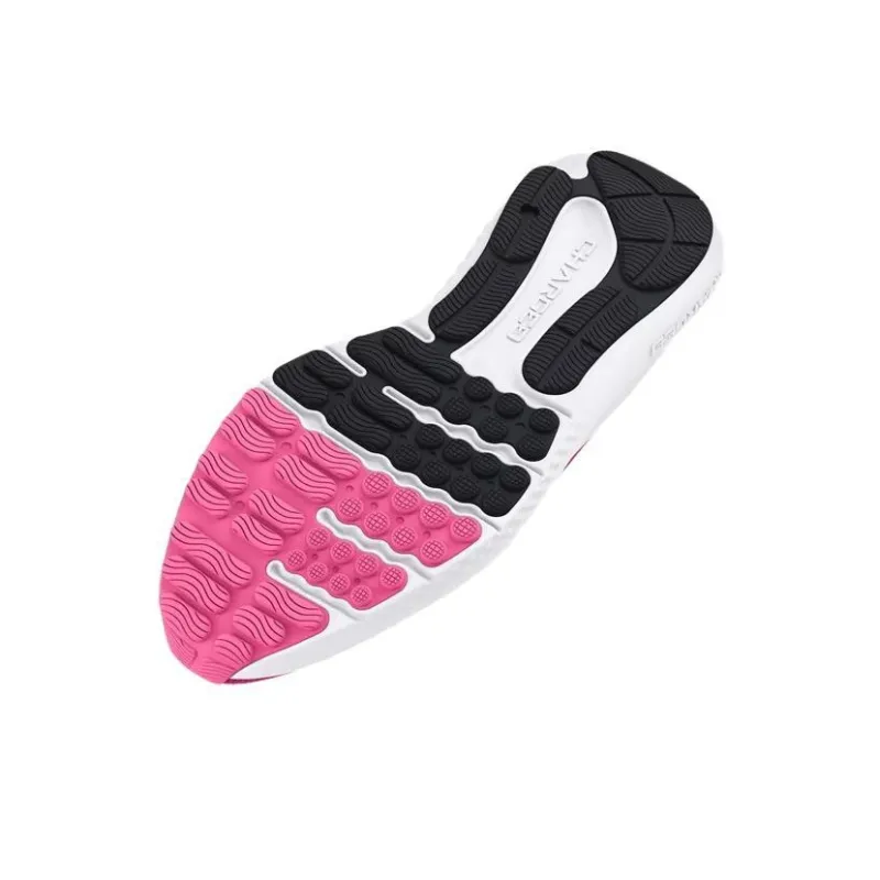 Under Armour Cushioning Wear Resistant Low Top Running Shoes Women's Black Pink-4