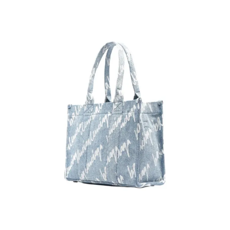 Balenciaga Denim Tote Bag, Shopping Bag, Shoulder Bag, Crossbody Bag, Handbag Women's Light Blue-1