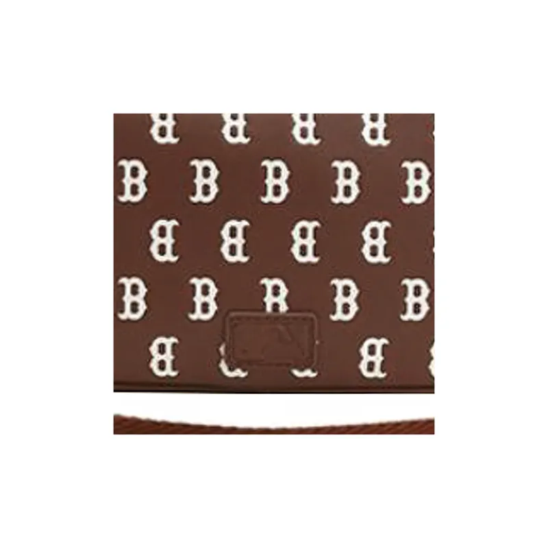 MLB Artificial Leather Combo Bag Camera Bag Shoulder Bag Crossbody Bag Regular Unisex Dark Brown-3