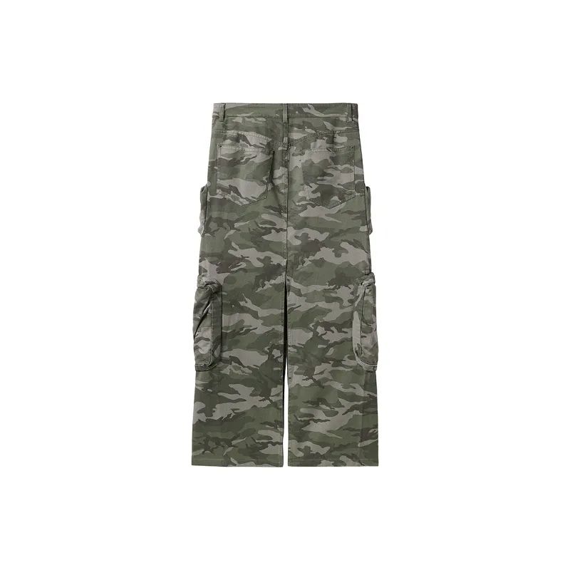 Miss Sixty Casual Long Skirts Women's Army Green-1