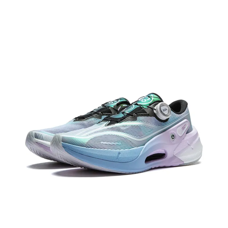 LiNing Furious Rider 7.0 PRO V2 Breathable And Resilient Low Top Casual Running Shoes Men's Blue Purple-2