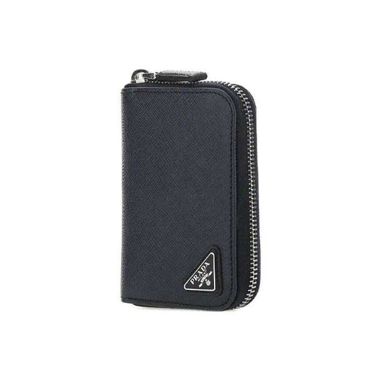 PRADA Leather Wallet Men's Blue-1