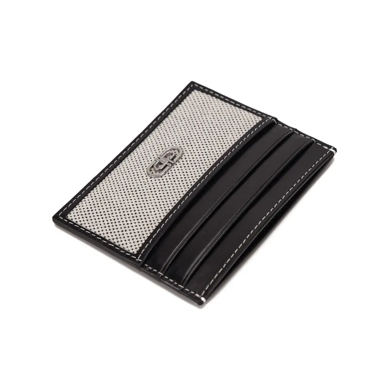 PEDRO Cow Leather Card Holder Regular Men's Black/Light Umber-1