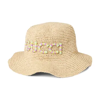 GUCCI Logo-patch Raffia Hat