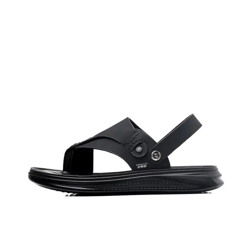 Old shoemaker Beach Sandals Men Black