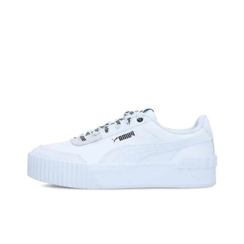 PUMA Carina Skateboard Shoes Women's Low-Top White-0
