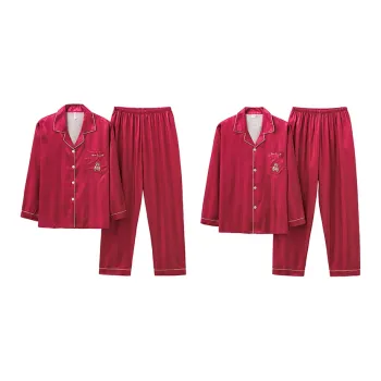 MIIOW Pajama Set Unisex Burgundy