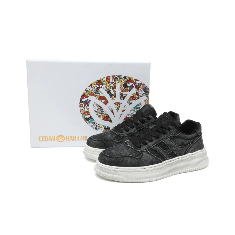 CEDAR HAN Canvas Shoes Unisex Low Top White-12