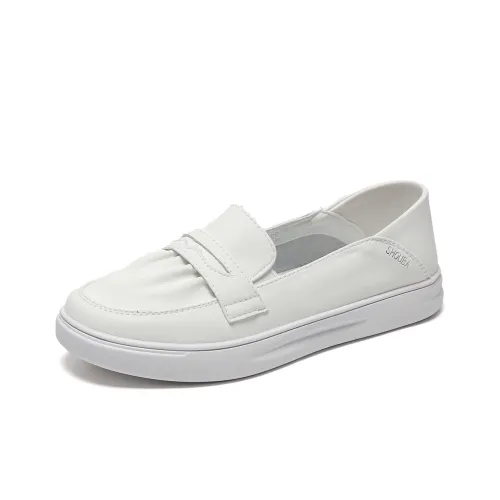 SHOUBA Casual Shoes Women's Low-Top White