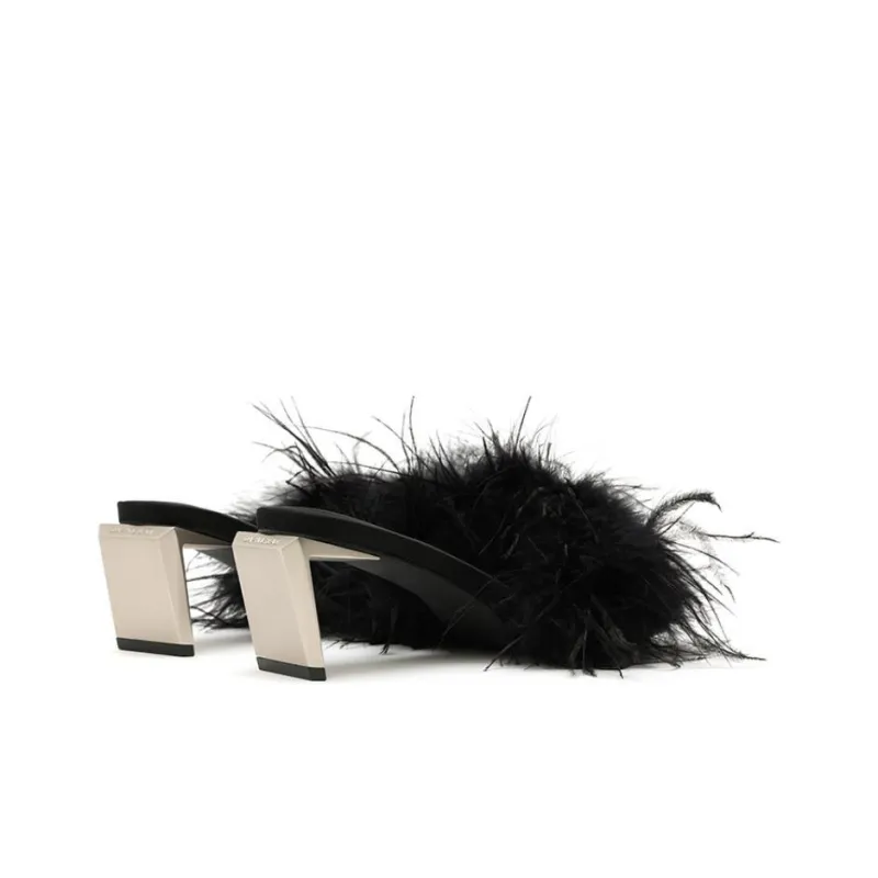 DAPHNE LAB Candy Series Slide Slippers Women's Black-3