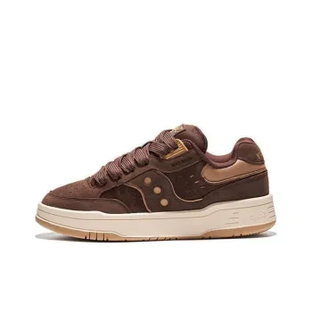 Saucony CHILLTIME Wear Resistant Low Top Casual Shoes Unisex Brown