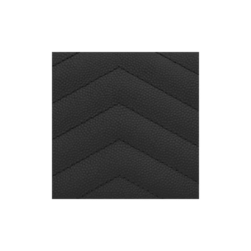 SAINT LAURENT Monogram Cow Leather Wallet Women's Black-4
