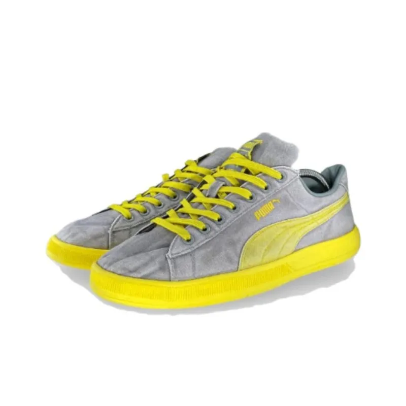 PUMA Archive Lite Cushioning Low-Top Skateboard Shoes Men's Gray Yellow-2