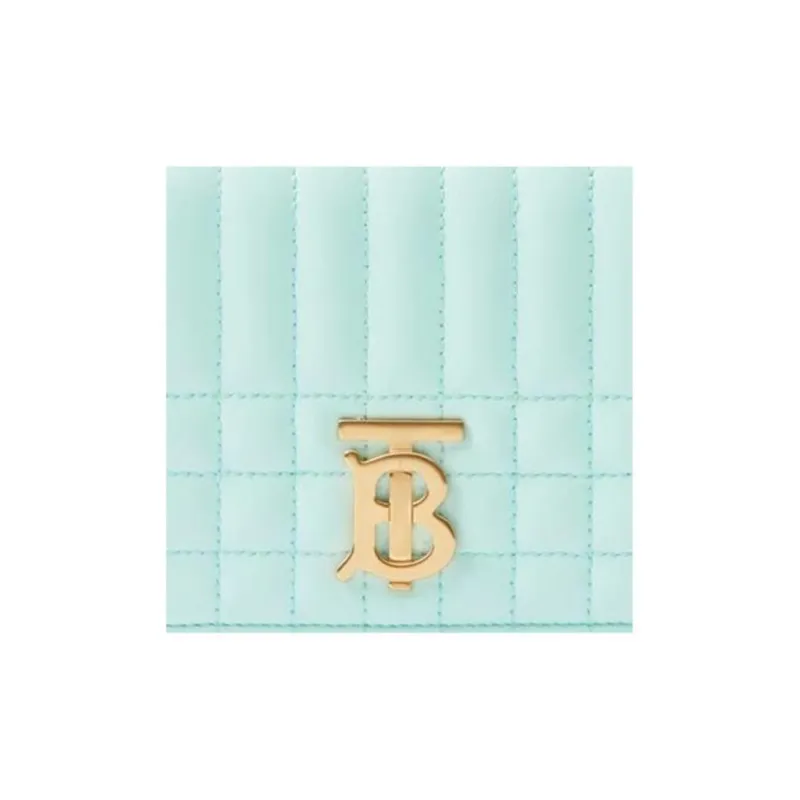 Burberry Lola Bag Sheepskin Shoulder Bag, Crossbody Bag, Wallet Women's Mint Green-4